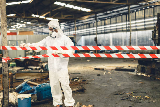Professional Biohazard technician working in Fayetteville, TN